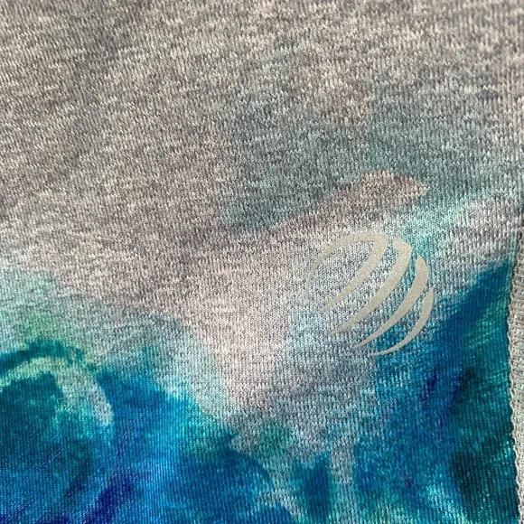 MPG Blue and Purple Cropped Leggings - Picture 4 of 6